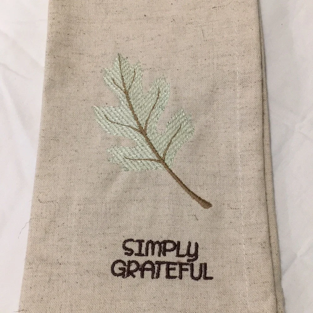 Handmade Towels Napkins Set of 4 Autumn Leaf New